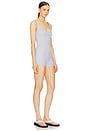 view 2 of 4 Rib Double Tank Romper in Heather Grey