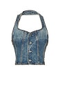 view 5 of 4 Phoebe Laced Halter Top in Nashville Suede