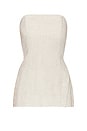 view 6 of 5 Linen Strapless Tunic Top in Natural Linen