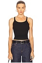 view 1 of 5 Slim Racer Tank in Black
