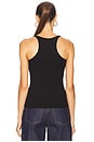 view 3 of 5 Slim Racer Tank in Black