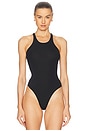 view 2 of 5 Racer Cami Bodysuit in Black