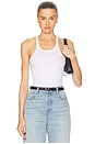 view 1 of 5 Racer Cami Bodysuit in White