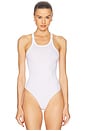 view 2 of 5 Racer Cami Bodysuit in White