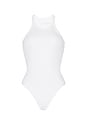 view 6 of 7 Racer Cami Bodysuit in White