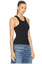 view 2 of 4 Essential Racer Tank in Black