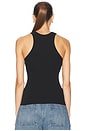 view 3 of 4 Essential Racer Tank in Black