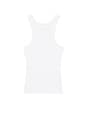 view 5 of 6 Essential Racer Tank in White