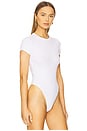 view 3 of 5 Baby Tee Bodysuit in White