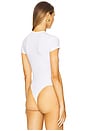 view 4 of 5 Baby Tee Bodysuit in White
