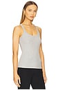view 2 of 4 Slim Racer Tank in Heather Grey