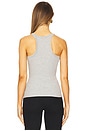 view 3 of 4 Slim Racer Tank in Heather Grey