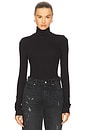view 1 of 5 Essential Long Sleeve Turtleneck in Black