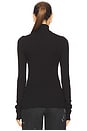 view 3 of 5 Essential Long Sleeve Turtleneck in Black