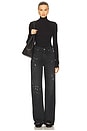 view 4 of 5 Essential Long Sleeve Turtleneck in Black