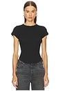 view 1 of 5 ФУТБОЛКА SCOOP HEM BABY TEE in Black