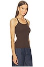 view 2 of 6 Slim Racer Tank in Espresso