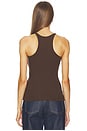 view 3 of 6 Slim Racer Tank in Espresso