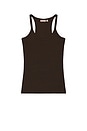 view 5 of 6 Slim Racer Tank in Espresso