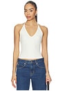 view 1 of 5 DÉBARDEUR HALTER TANK in Bone