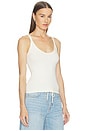 view 2 of 5 U-neck Tank in Bone