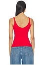 view 3 of 5 U-NECK TANK タンクトップ in Red