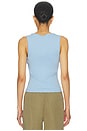 view 3 of 6 V-neck Muscle Tank in Sky Blue