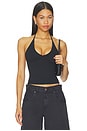 view 1 of 6 Halter Tank in Black