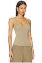 view 2 of 6 Essential Racerback Tank in Light Olive