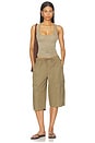 view 4 of 6 Essential Racerback Tank in Light Olive
