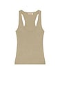 view 5 of 6 Essential Racerback Tank in Light Olive