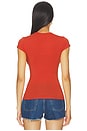view 3 of 6 T-SHIRT COL ROND COUPE SLIM in Chili Pepper