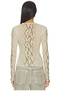 view 4 of 6 x Sophia Kelly Sheer Crew Neck Tee in Python