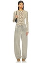 view 5 of 6 x Sophia Kelly Sheer Crew Neck Tee in Python