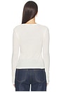 view 4 of 6 Sheer Crew Neck Tee in Vanilla