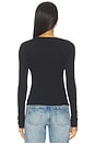 view 4 of 6 Sheer Crew Neck Tee in Black