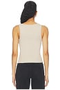 view 4 of 6 Deep U-neck Tank in Taupe