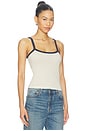 view 2 of 6 Cami Top in Bone & Navy