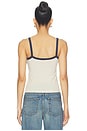 view 4 of 6 Cami Top in Bone & Navy