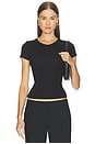 view 1 of 6 V-neck Slim Fit Tee in Black
