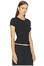 view 2 of 6 V-neck Slim Fit Tee in Black