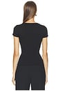 view 4 of 6 V-neck Slim Fit Tee in Black