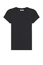 view 6 of 6 V-neck Slim Fit Tee in Black