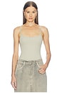 view 1 of 7 Open-back Bodysuit in French Grey