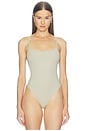view 2 of 7 Open-back Bodysuit in French Grey