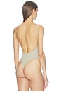 view 5 of 7 Open-back Bodysuit in French Grey