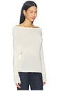 view 2 of 6 Off Shoulder Long Sleeve Tee in Cream