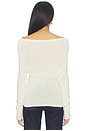 view 4 of 6 Off Shoulder Long Sleeve Tee in Cream