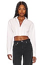 view 1 of 4 Kayley Cropped Shirt in White