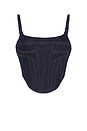 view 5 of 5 Denim Bustier in Rinse